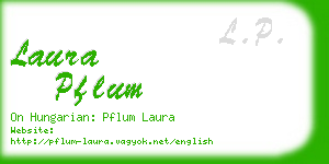 laura pflum business card